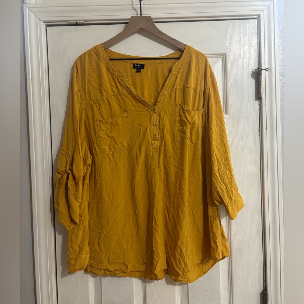 Torrid Harper 3/4 Sleeve Pullover Tunic Top